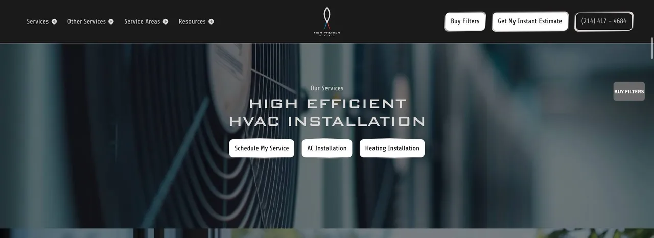 Fish Premier HVAC cover