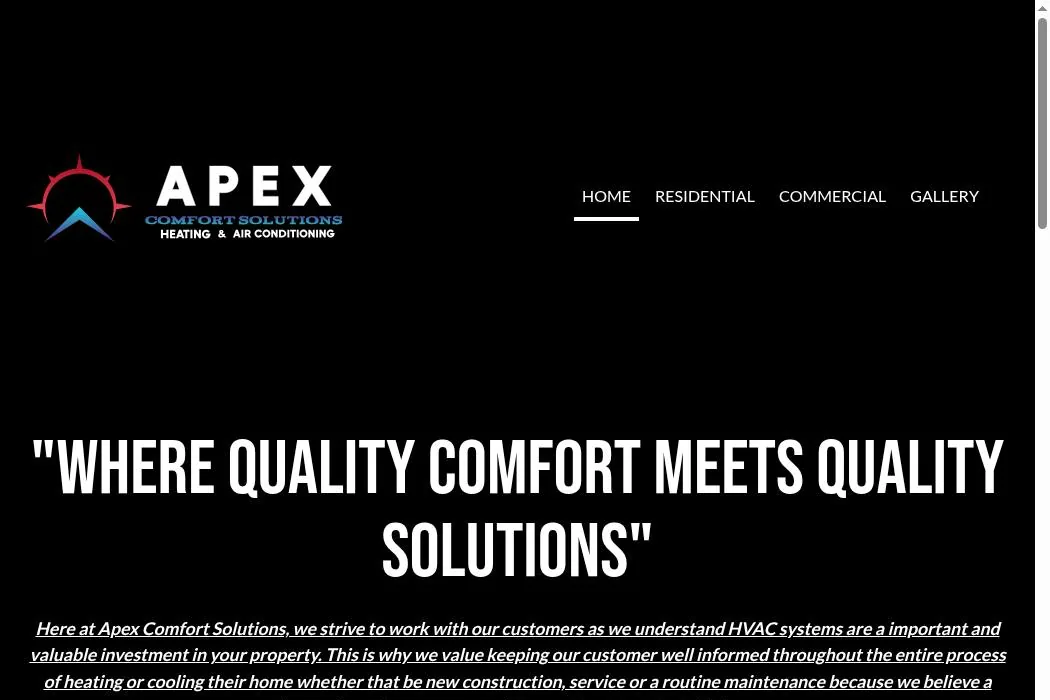 Apex Comfort Solutions LLC cover