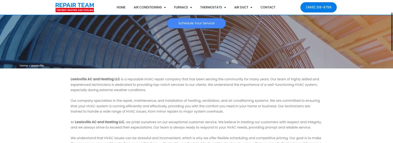 Lewisville AC and Heating LLC cover