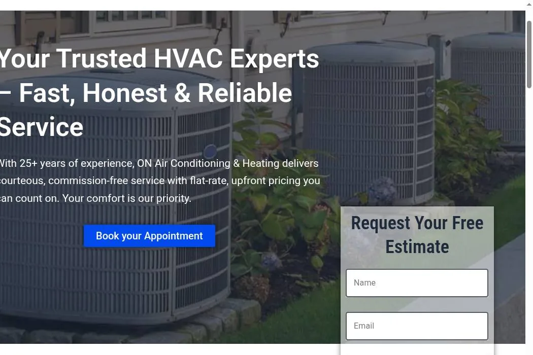 ON Air Conditioning & Heating LLC cover