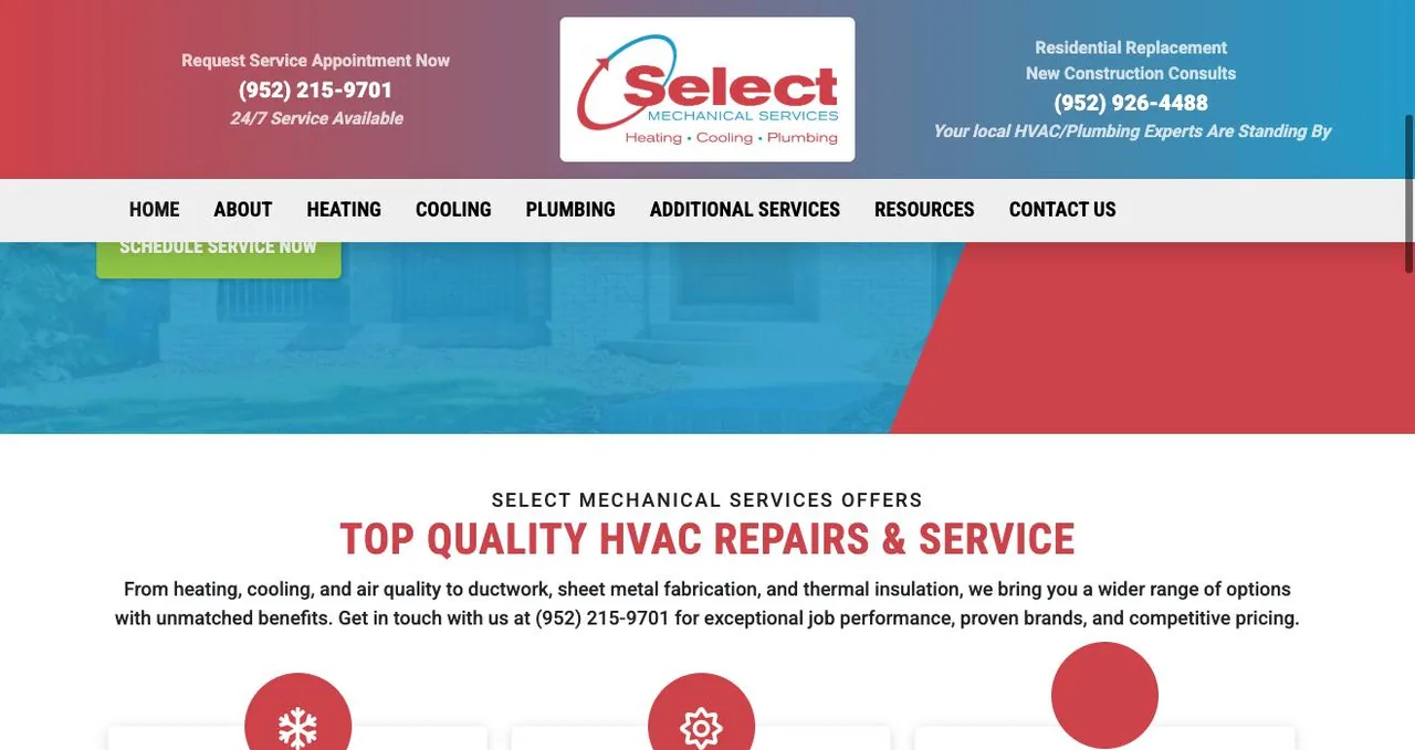 Select Mechanical Services cover