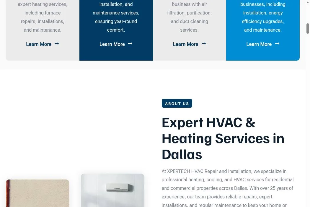 XPERTECH HVAC Repair and Installation cover