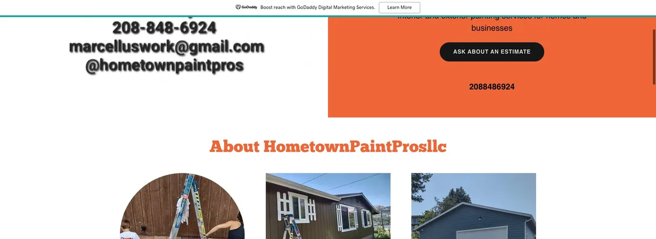 hometownpaintprosllc-godaddysites-com cover