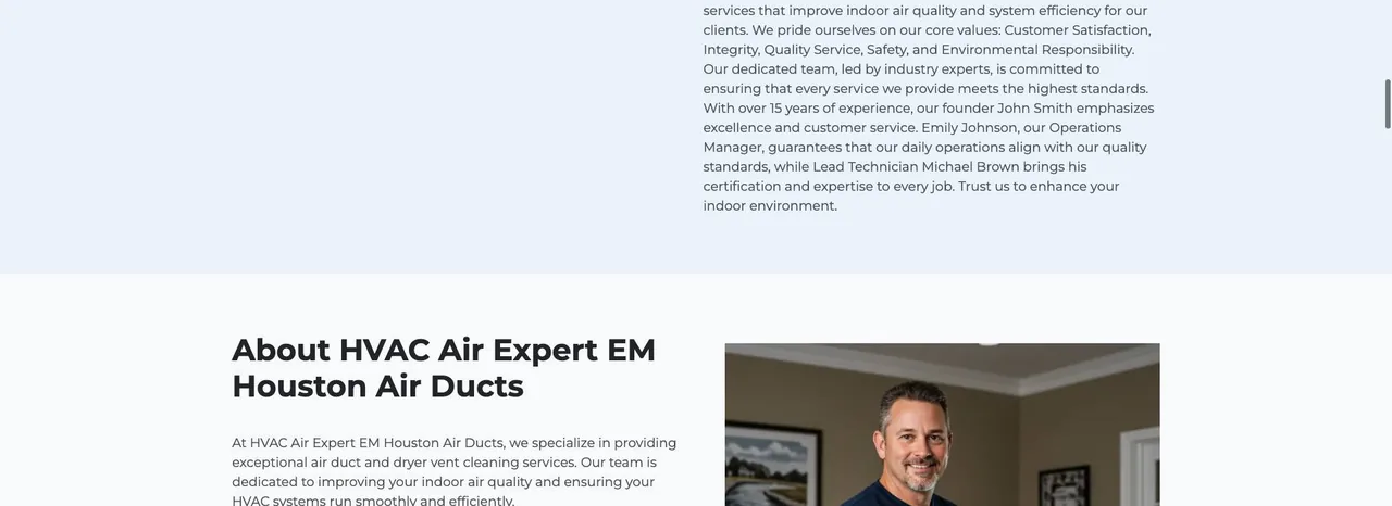 HVAC Air Expert EM Houston Air Ducts Cleaning Service cover
