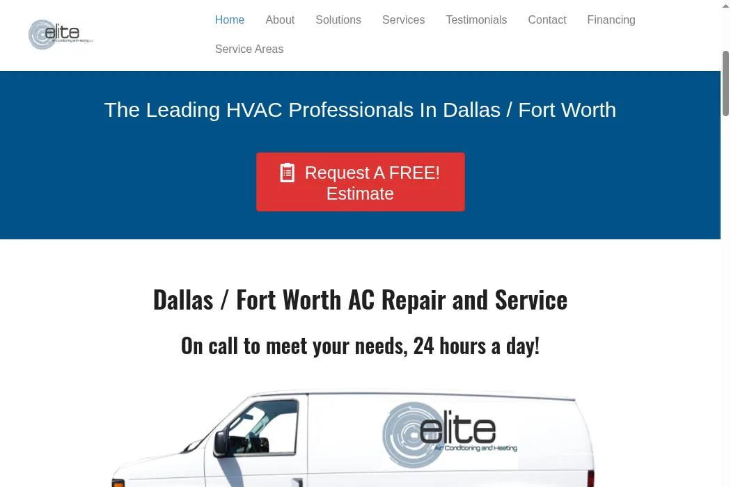 Elite Air Conditioning and Heating cover