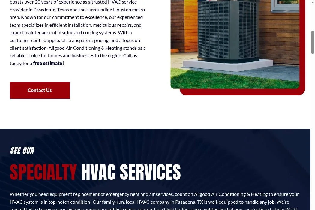 Allgood Air Conditioning & Heating cover