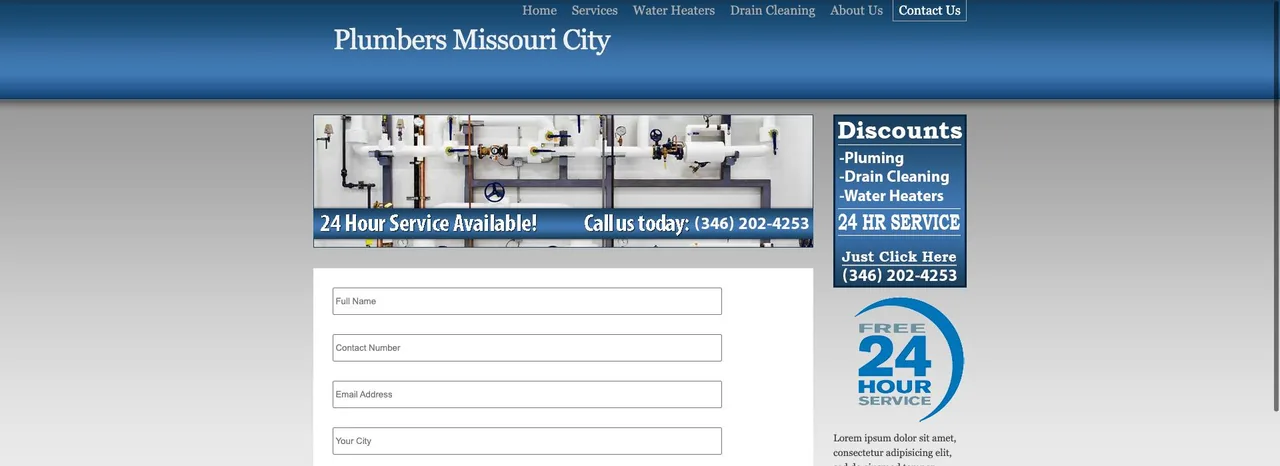 Plumbers Missouri City cover
