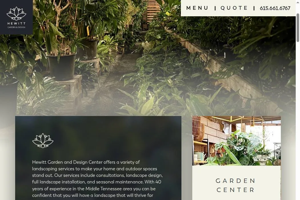 Hewitt Garden and Design Center cover