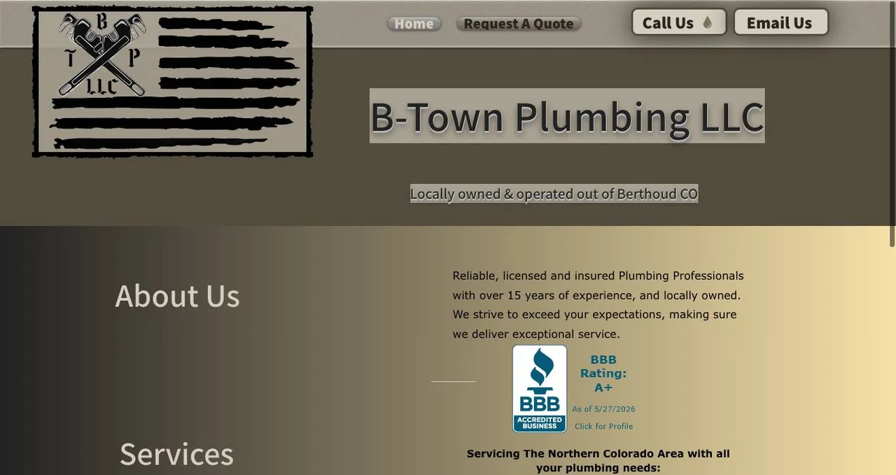 B-Town Plumbing LLC cover