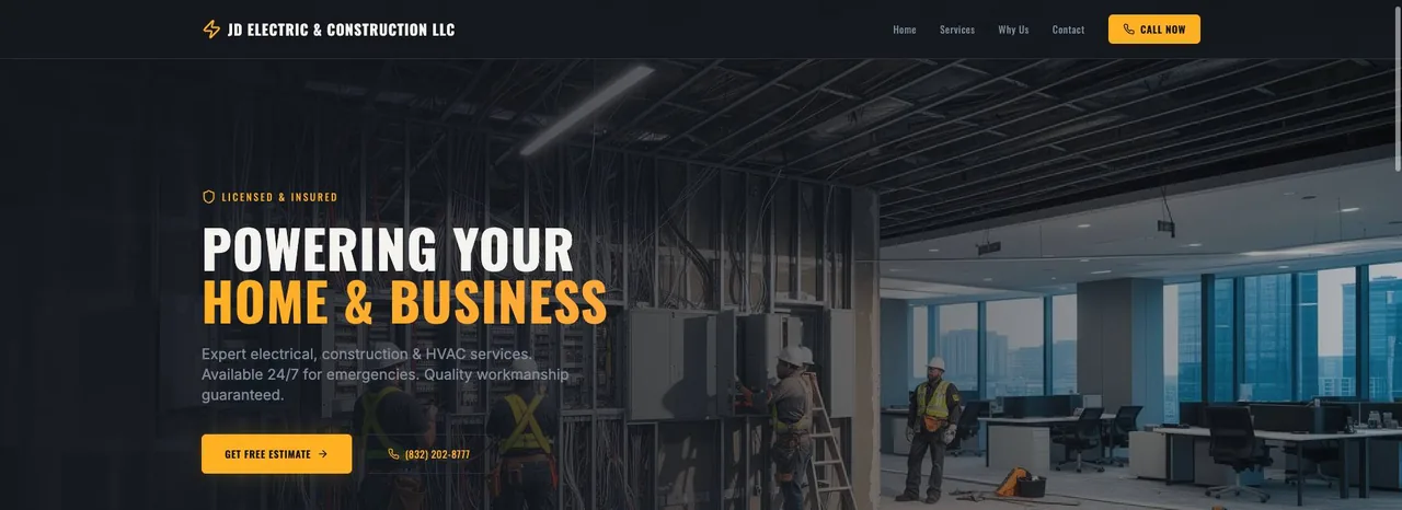 JD ELECTRIC & CONSTRUCTION LLC cover