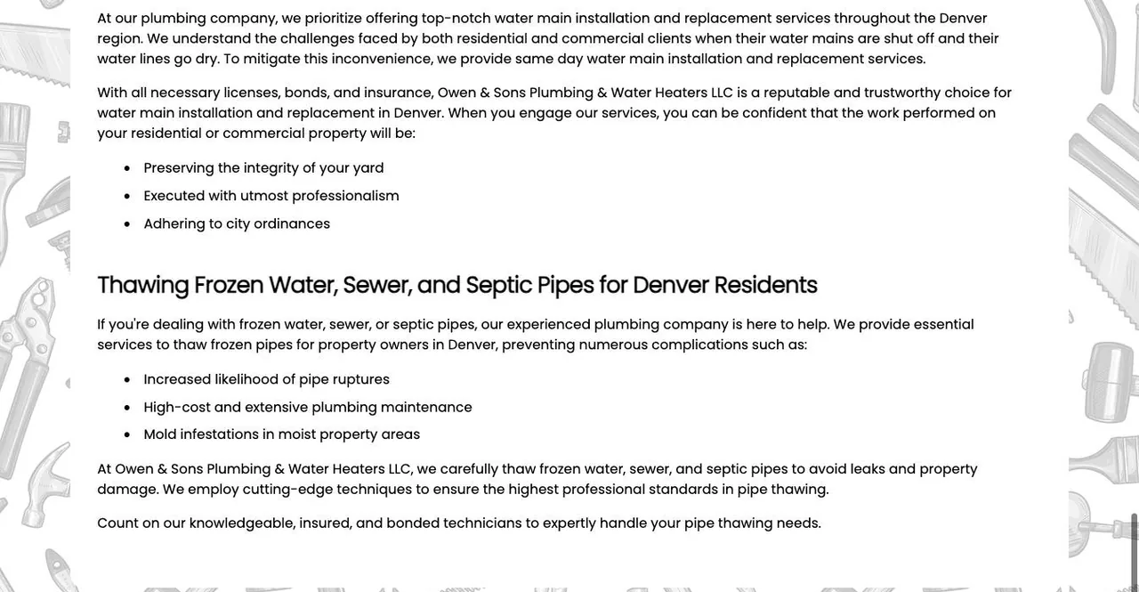 Owen & Sons Plumbing & Water Heaters LLC cover