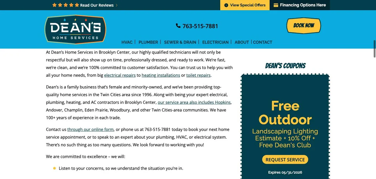 Dean’s Home Services cover