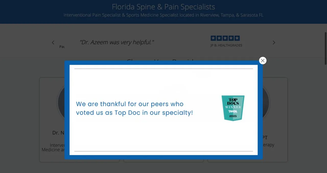 Florida Spine & Pain Specialists cover