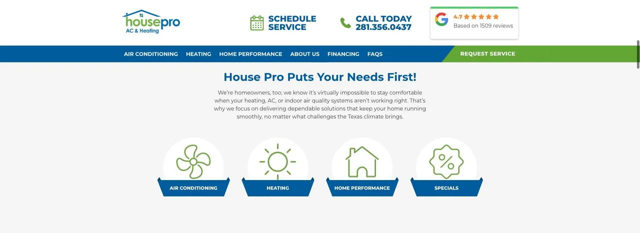 House Pro Air Conditioning cover