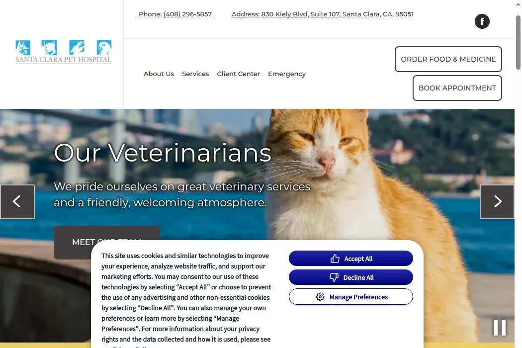 Santa Clara Pet Hospital cover