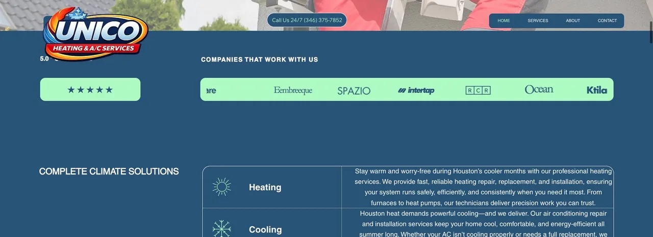 UNICO Heating & A/C Services cover