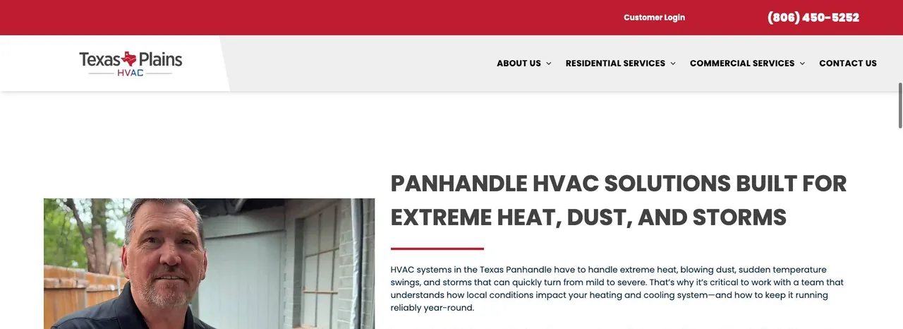 Texas Plains HVAC cover