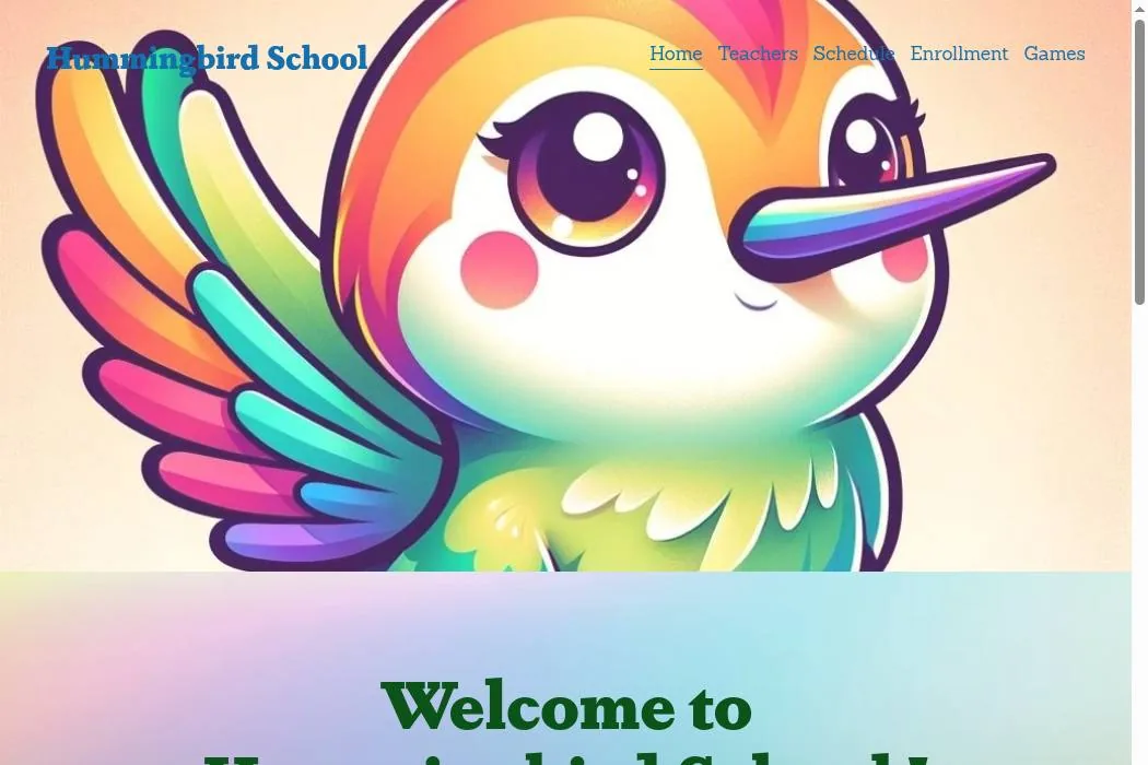 Hummingbird School cover