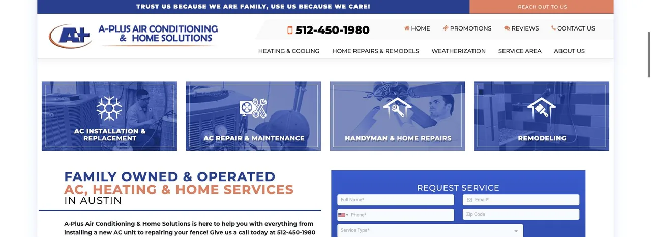 A‑Plus Air Conditioning & Home Solutions cover
