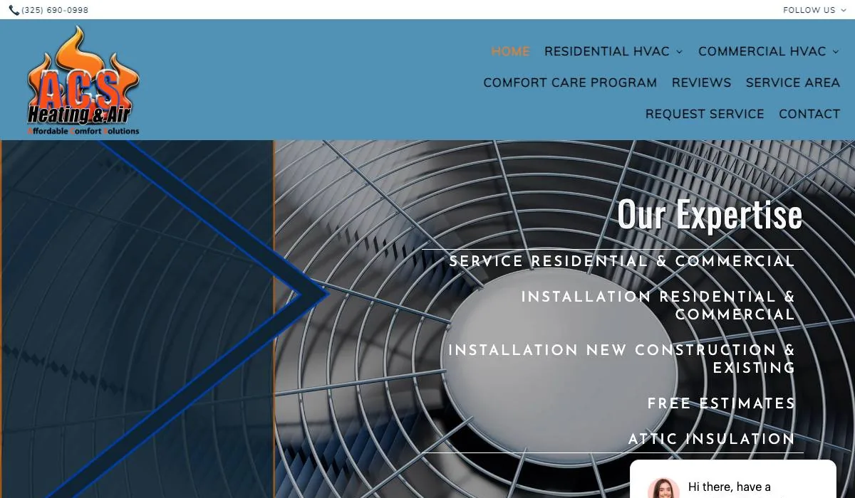 ACS Heating & Air Inc. cover