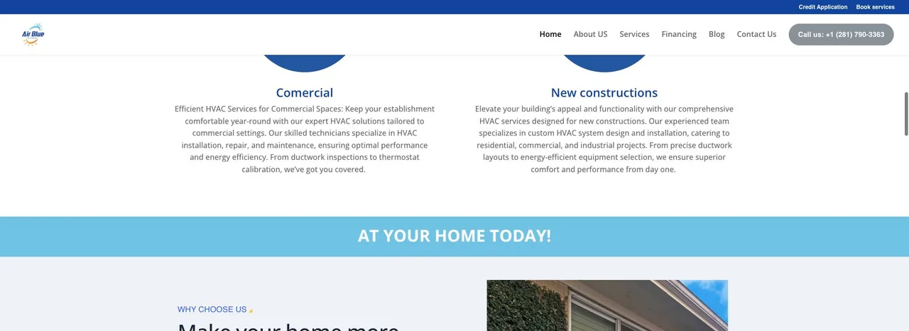 Air Blue A/C & Heating LLC. cover