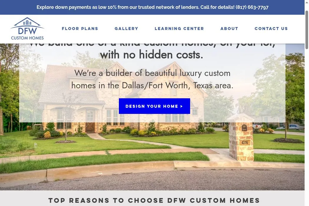 DFW Custom Homes cover