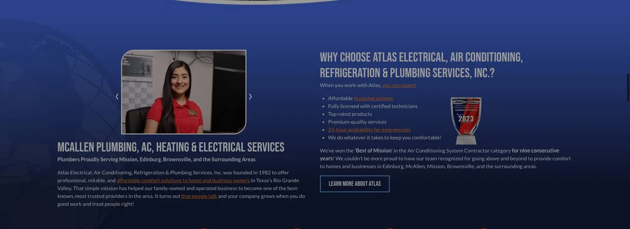 Atlas Electrical, Air Conditioning, Refrigeration & Plumbing Services, Inc. cover