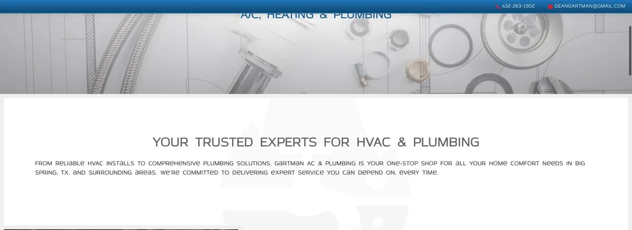 Gartman AC and Plumbing cover