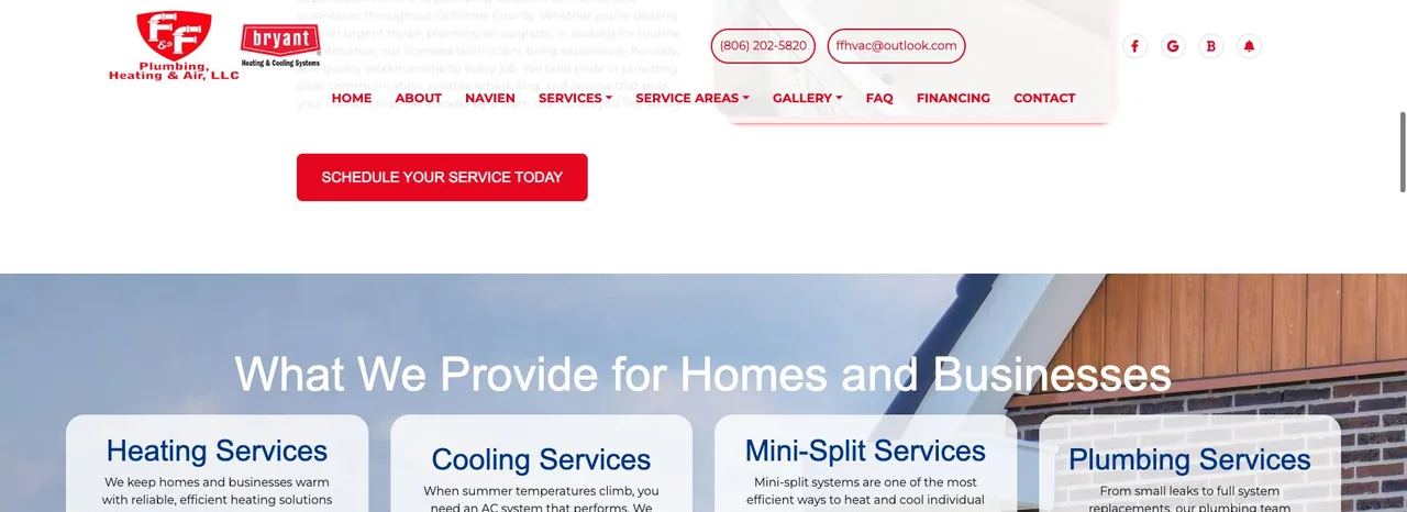 F&F Plumbing Heating & Air LLC cover