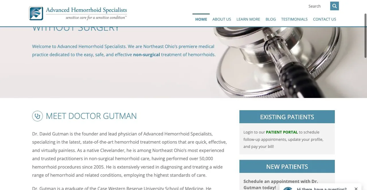Advanced Hemorrhoid Specialists cover