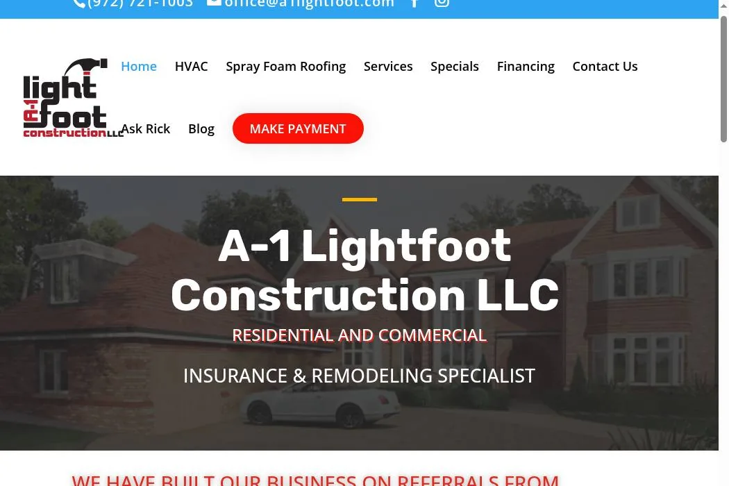 A-1 Lightfoot Construction LLC cover