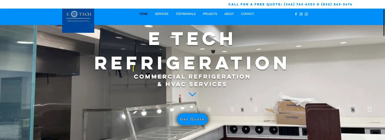 E Tech Refrigeration cover