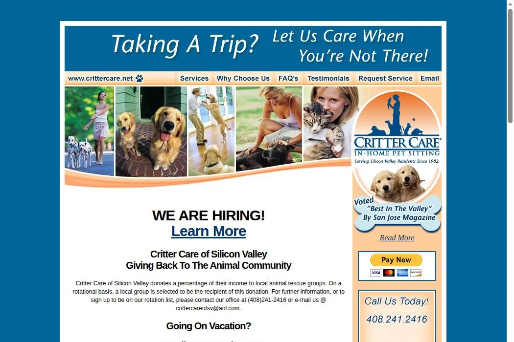 Critter Care of Silicon Valley cover