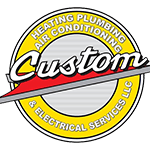 Custom Heating, Plumbing & Air Conditioning Services logo