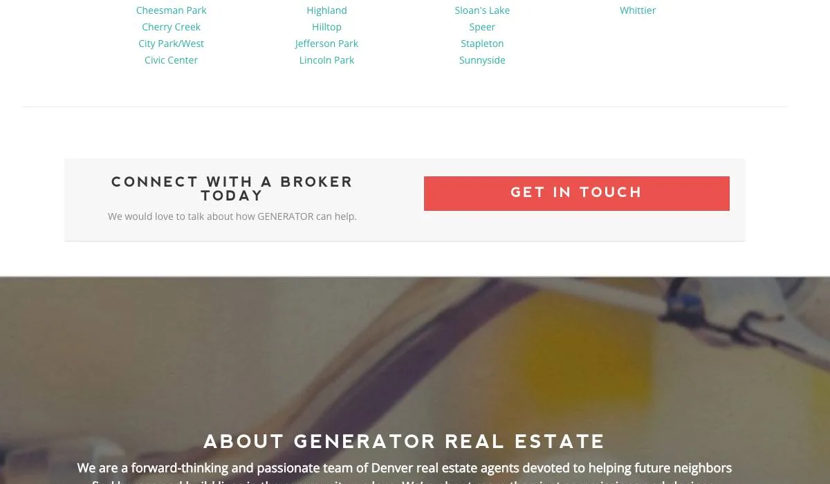 GENERATOR Real Estate, LLC. cover