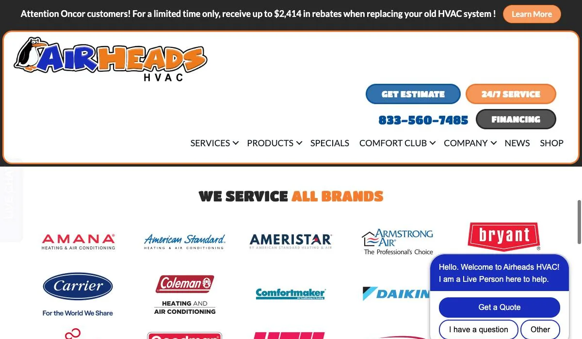 AirHeads HVAC cover