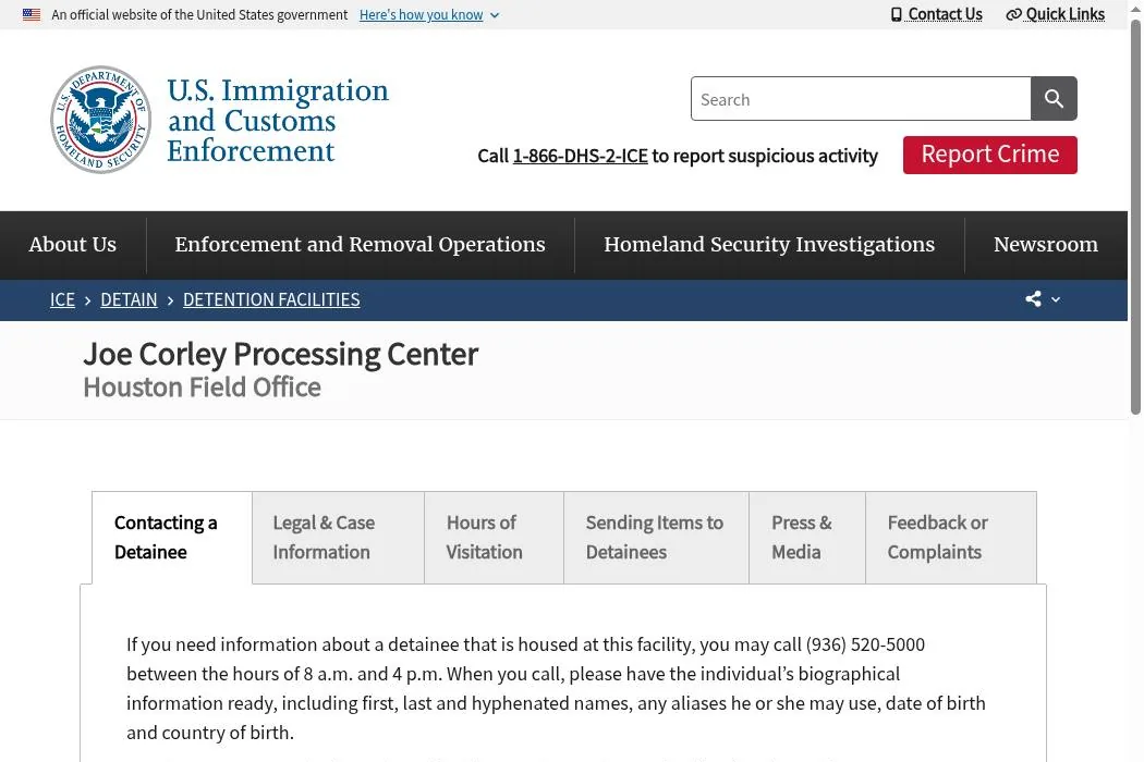 U.S. Immigration and Customs Enforcement (ICE) cover