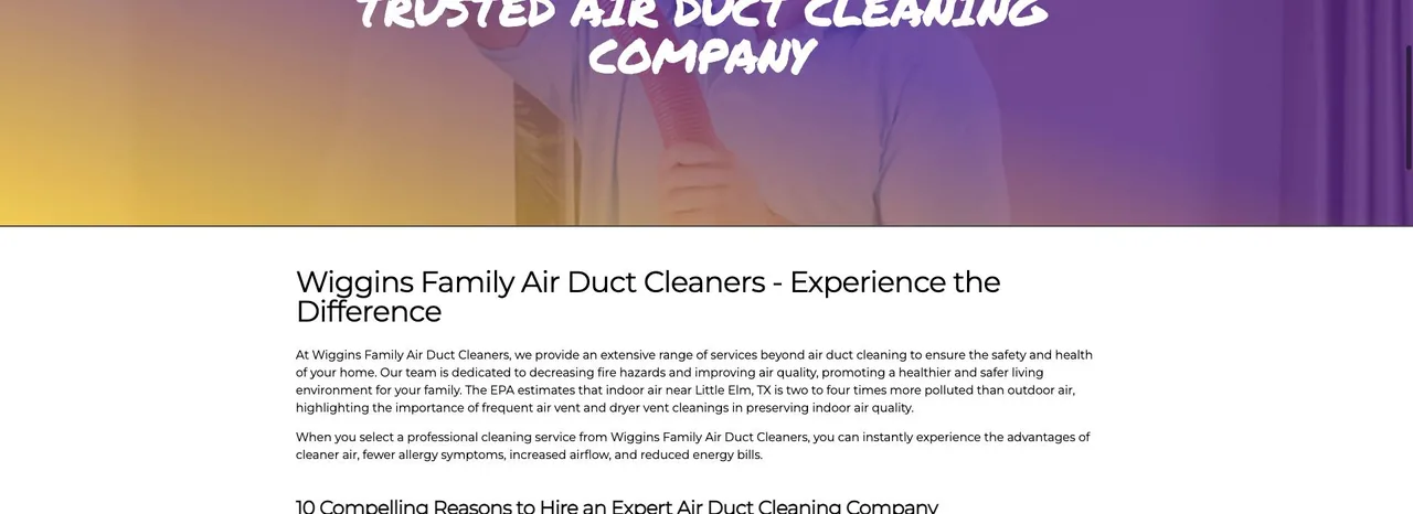 Wiggins Family Air Duct Cleaners cover