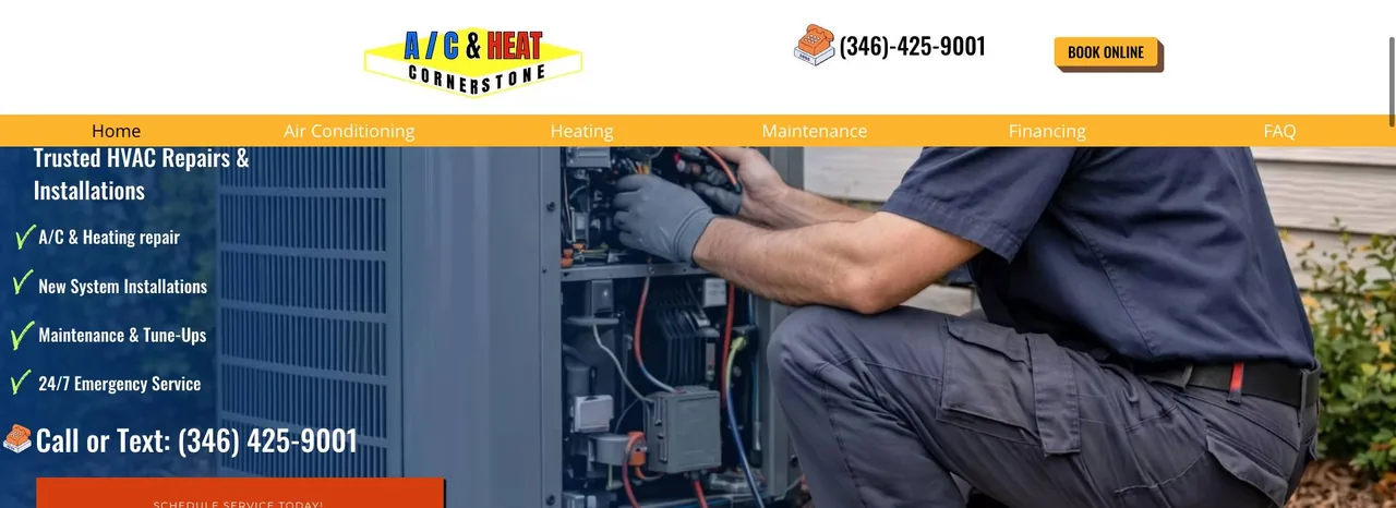 Cornerstone A/C & Heat cover