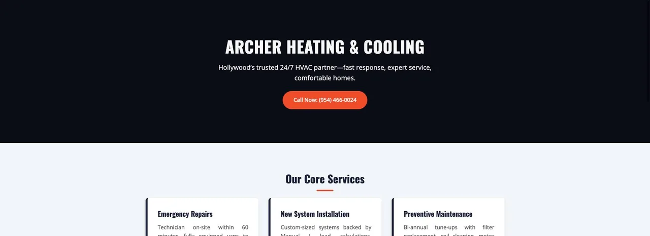 Archer Heating & Cooling cover