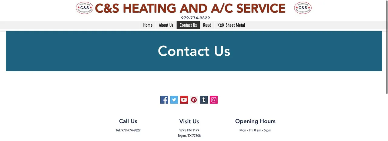 C&S Heating and Air Conditioning Service cover
