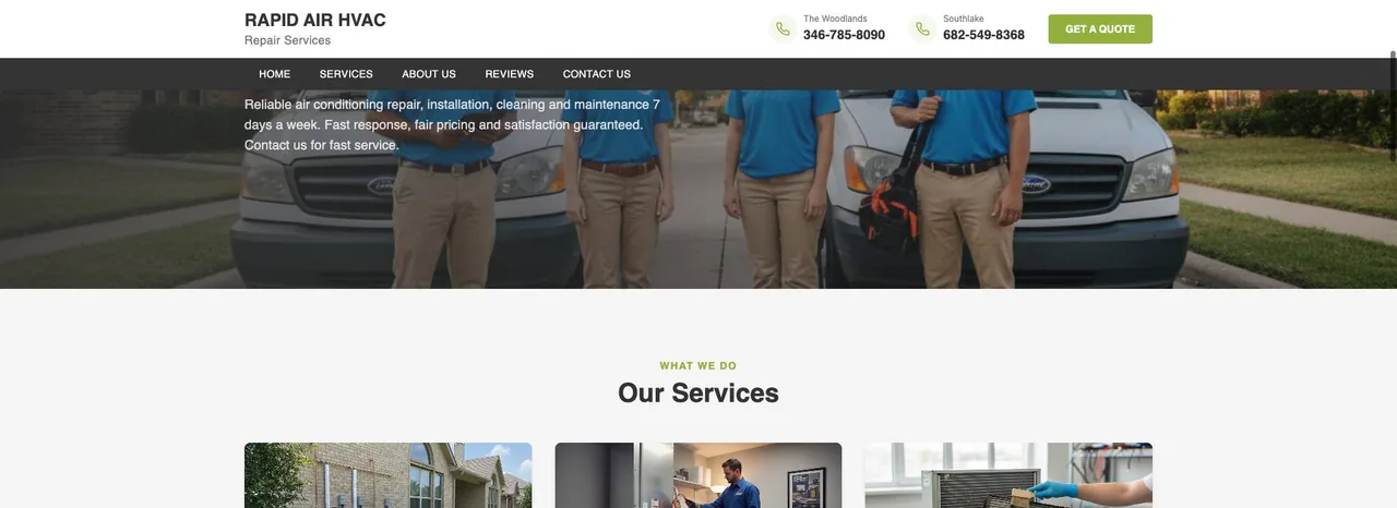 Rapid Air HVAC Repair Services cover