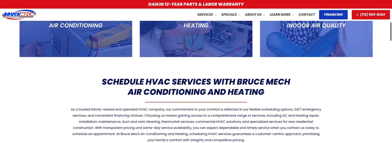 Bruce Mech Air Conditioning and Heating cover