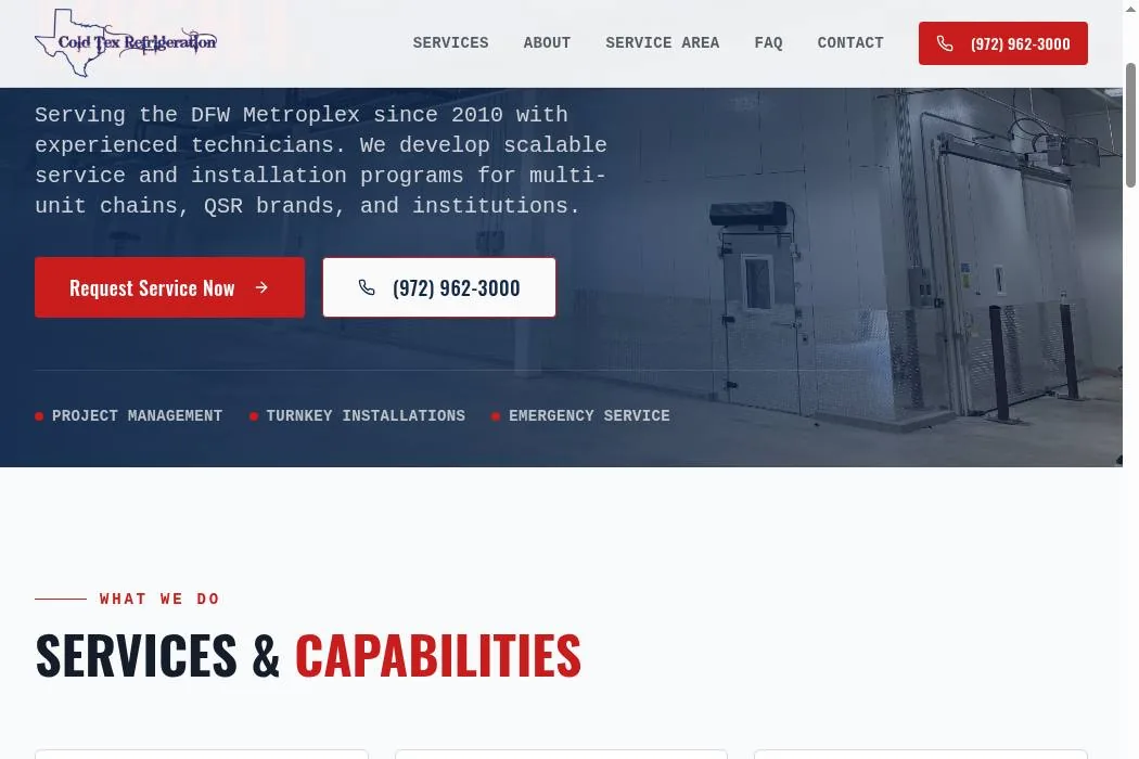 Cold Tex Refrigeration cover