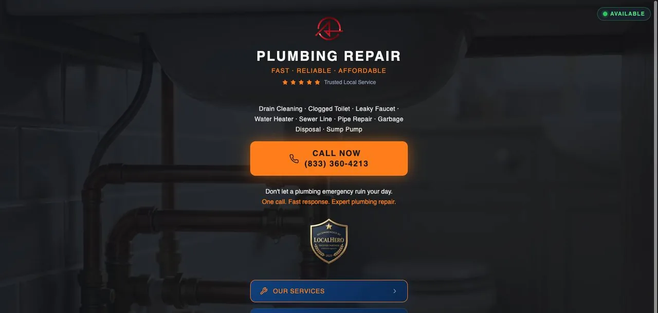 PLUMBING REPAIR cover