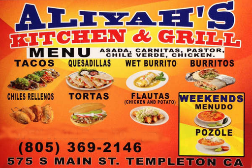 Aliyah's Kitchen & Grill logo