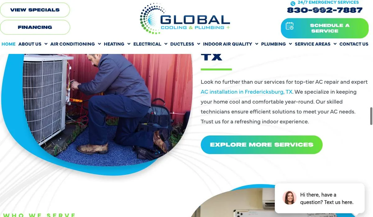 Global Cooling & Plumbing+ cover