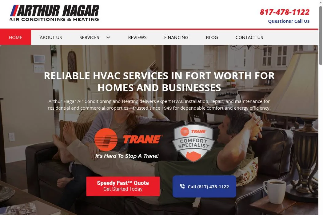Arthur Hagar Air Conditioning & Heating cover