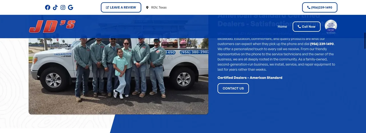 JD’s Air Conditioning and Heating cover