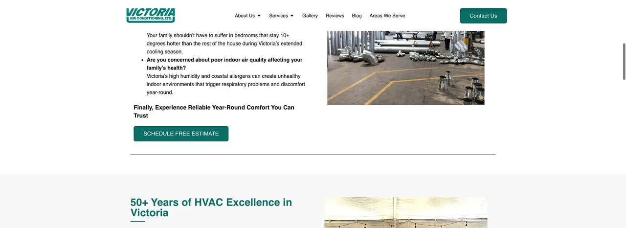 Victoria Air Conditioning, Ltd. cover